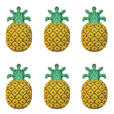 Swimline Giant 88" Inflatable Tropical Pineapple Pool Float Lounger (6 Pack)