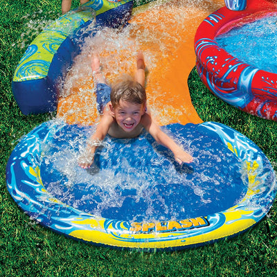 Banzai Toss Like A Boss Pong Game & Cyclone Splash Park Inflatable w/ Slide Pool