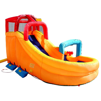 Banzai Kids Inflatable Outdoor Lazy River Adventure Water Park Slide and Pool