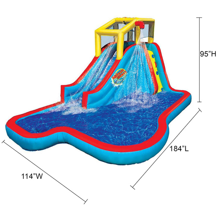 Banzai Slide N Soak Splash Park Inflatable Outdoor Kids Water Park (Open Box)