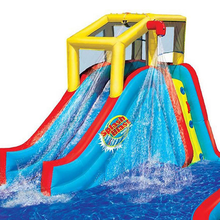 Banzai Slide N' Soak Inflatable Outdoor Kids Splash Pool Water Park Play Center