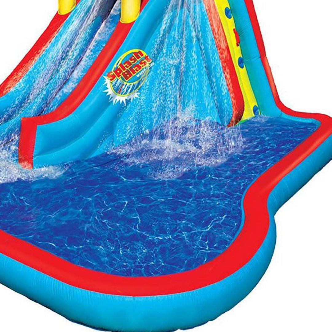 Banzai Slide N' Soak Inflatable Outdoor Kids Splash Pool Water Park Play Center