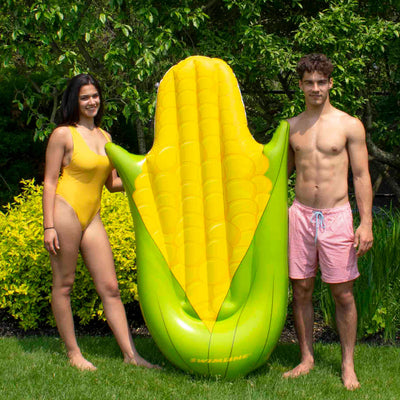 Swimline 90680M Giant 74" Inflatable Corn on the Cob Swimming Pool Float Lounger - VMInnovations