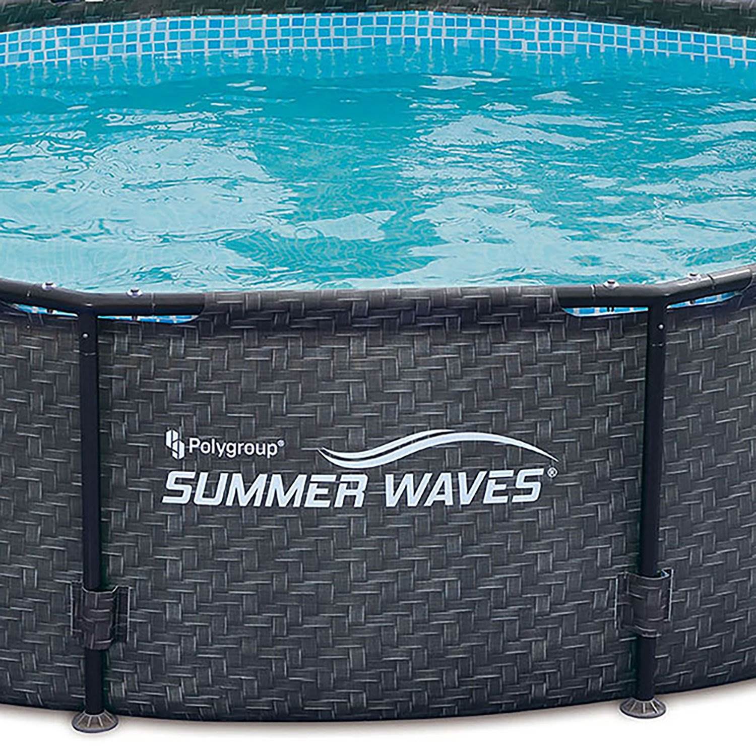 Summer Waves 10ft x 30in Outdoor Round Frame Above Ground Swimming Pool Set - VMInnovations