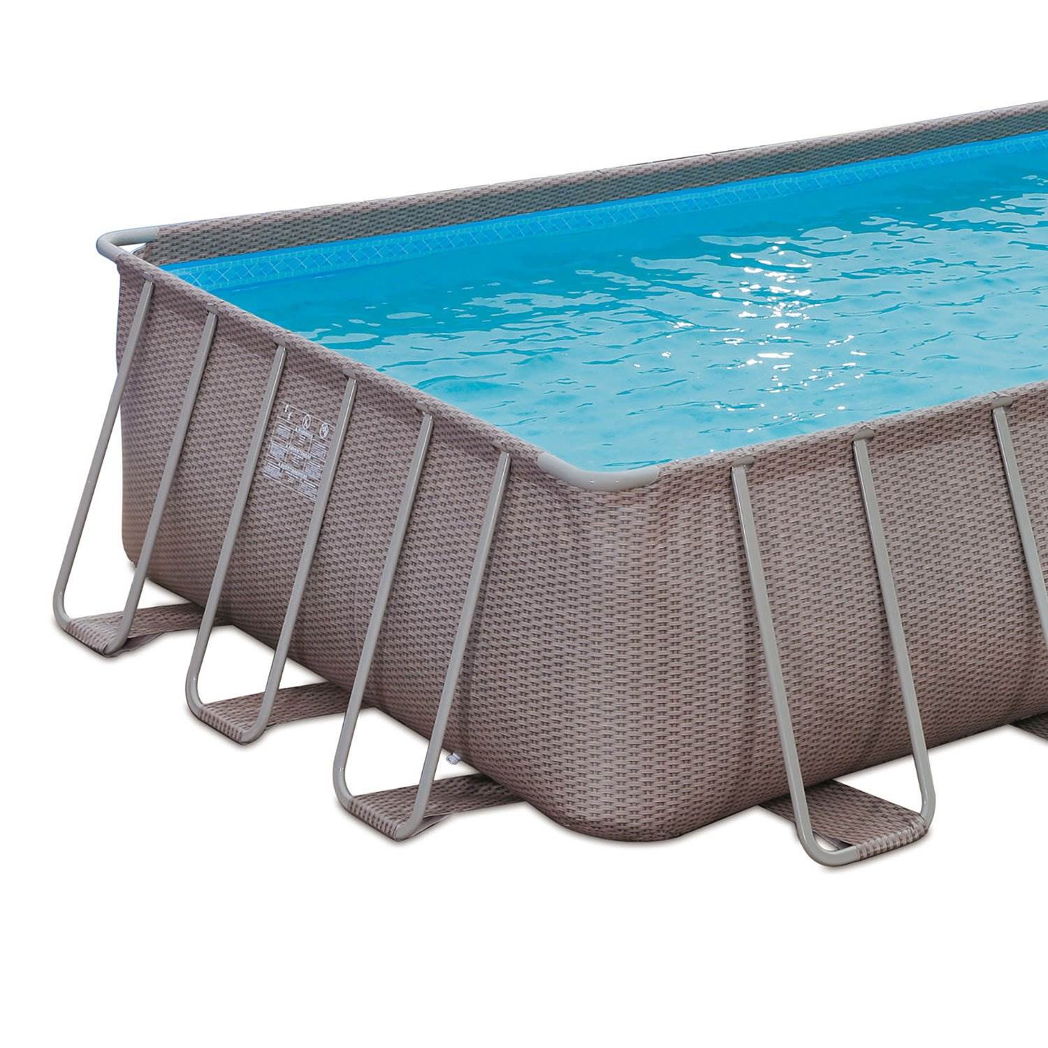 Summer Waves 24ft x 12ft x 52in Rectangle Above Ground Frame Swimming Pool Set