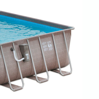 Summer Waves 24ft x 12ft x 52in Rectangle Above Ground Frame Swimming Pool Set - VMInnovations