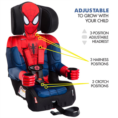 Kids Marvel Ultimate Spider Man Combination Harness Booster Car Seat (Open Box)