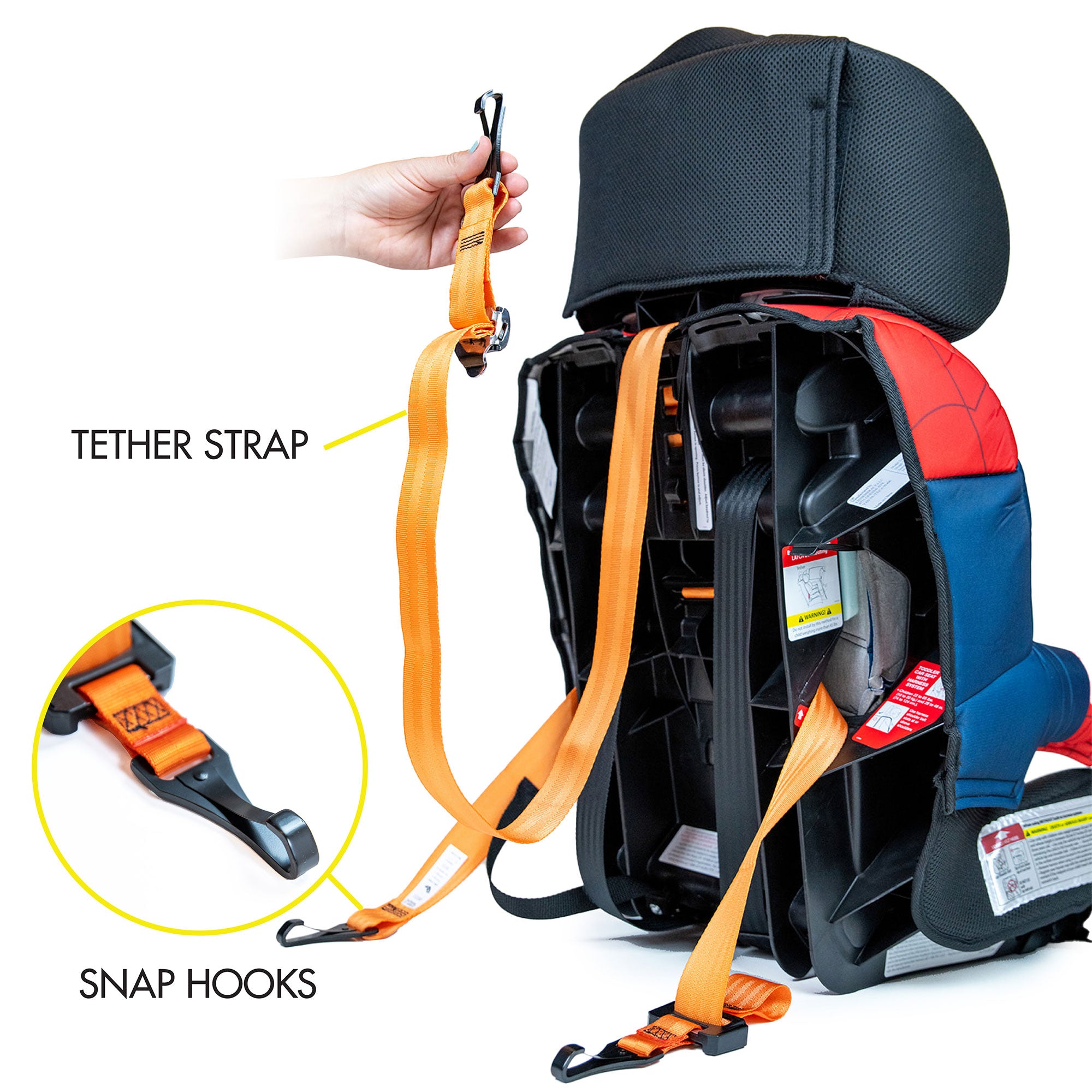 Kids Marvel Ultimate Spider Man Combination Harness Booster Car Seat (Open Box)