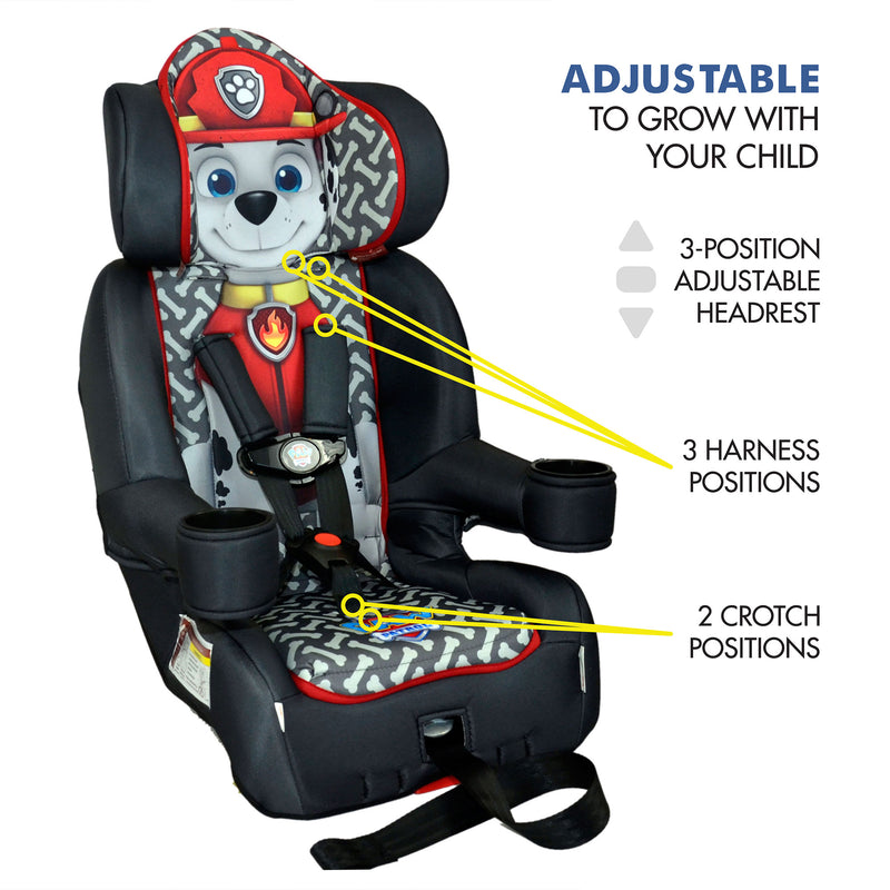 KidsEmbrace Nickelodeon Paw Patrol Marshall Combination Harness Booster Car Seat - VMInnovations
