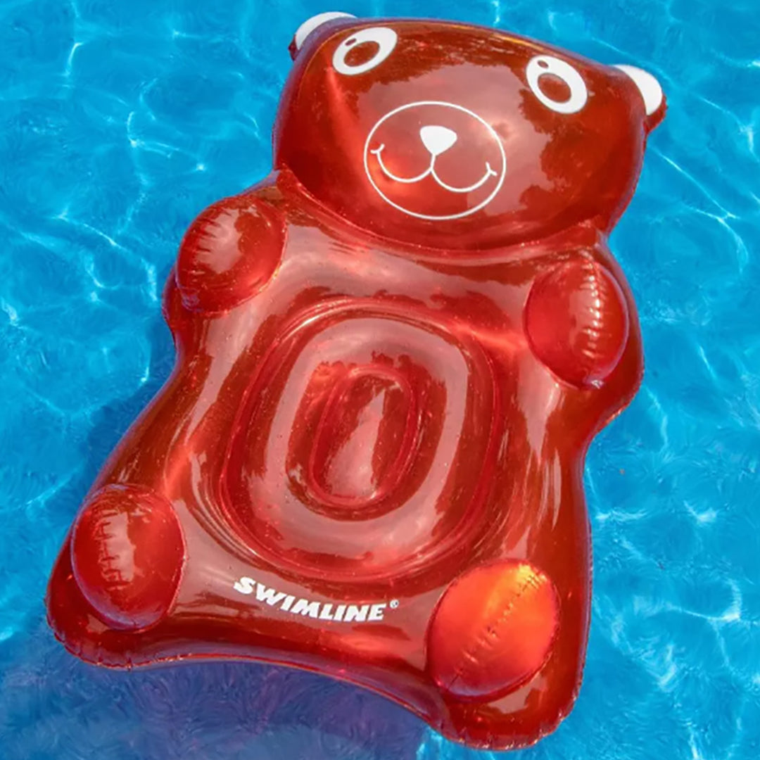 Swimline  Gummy Bear Float Inflatable Vinyl Pool Lounger w/ Headrest (Open Box)