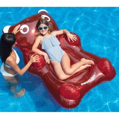 Swimline  Gummy Bear Float Inflatable Vinyl Pool Lounger w/ Headrest (Open Box) - VMInnovations