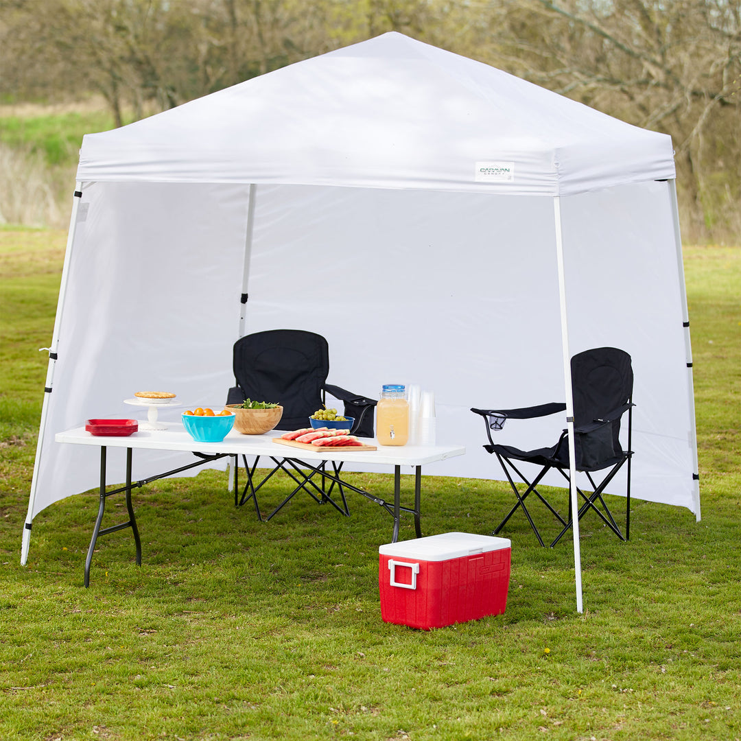 Caravan Canopy V-Series 10 x 10 Foot Tent Sidewalls, White (Sidewalls Only)