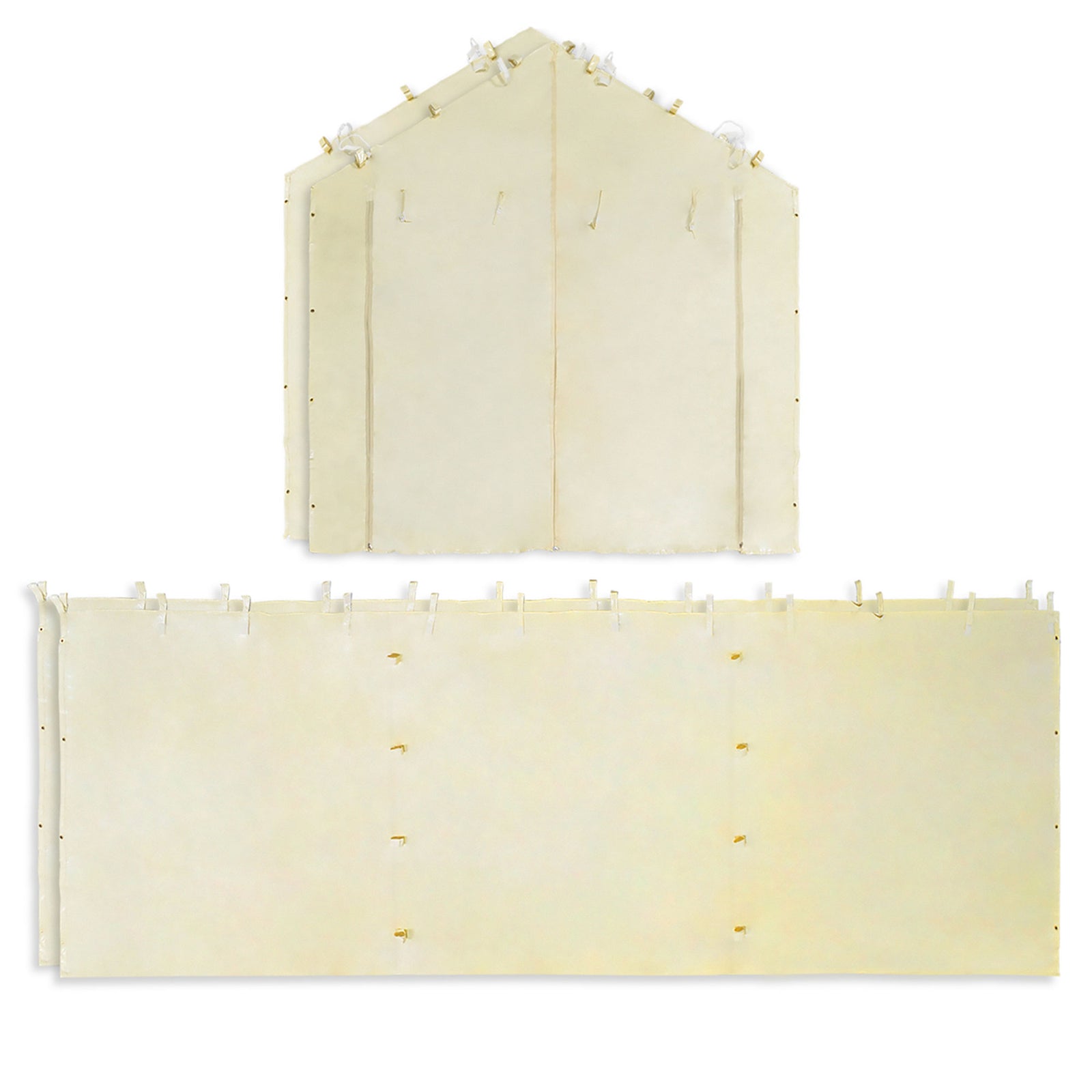 Caravan Canopy Mega Domain Carport 4 Sidewalls, Tan (Sidewalls Only) - VMInnovations