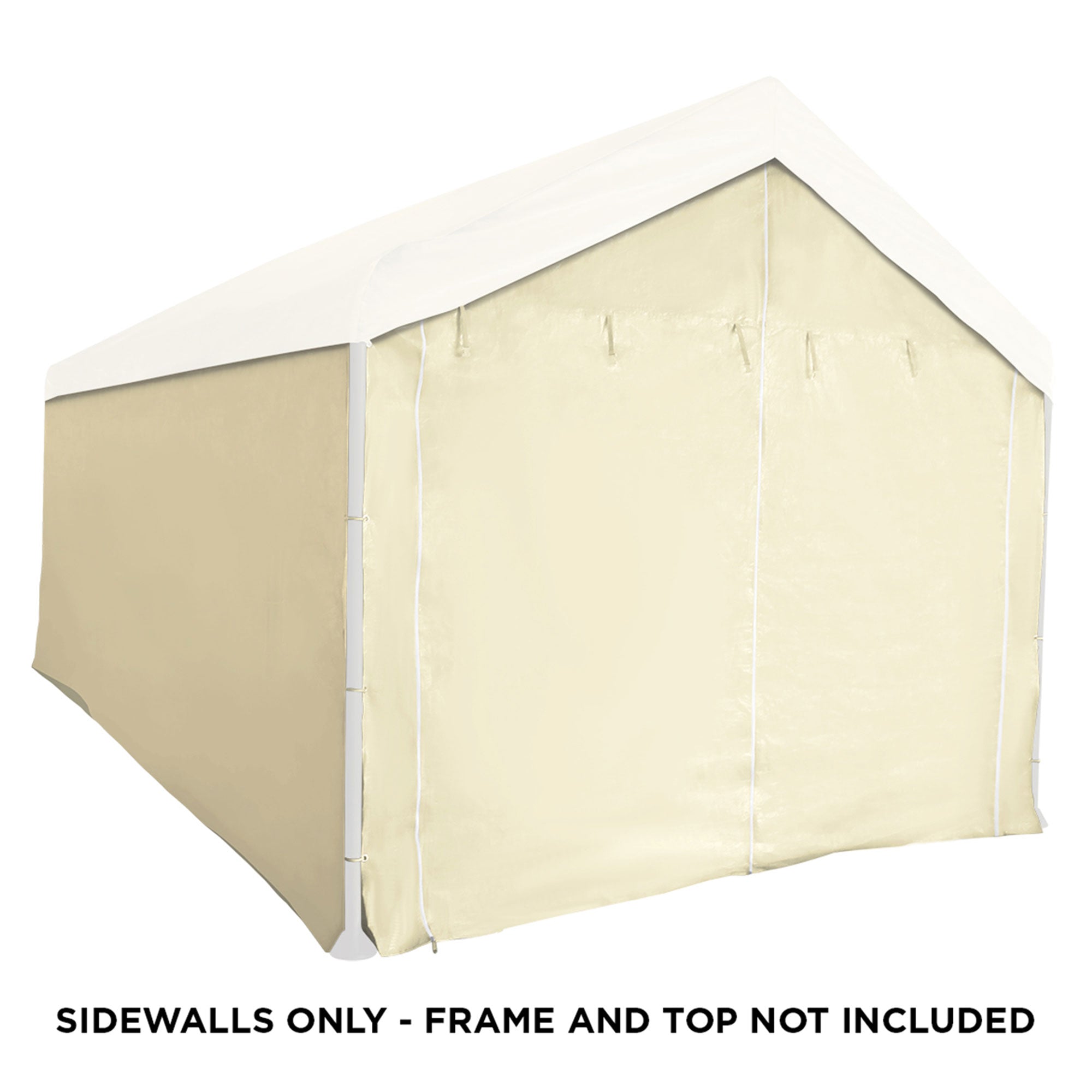 Caravan Canopy Mega Domain Carport 4 Sidewalls, Tan (Sidewalls Only) - VMInnovations