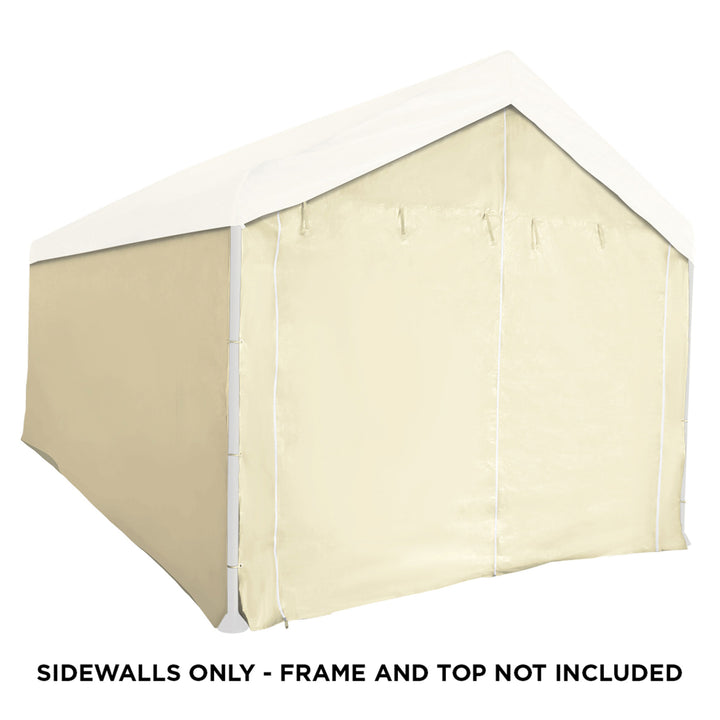 Caravan Canopy Mega Domain Carport 4 Sidewalls, Tan (Sidewalls Only)