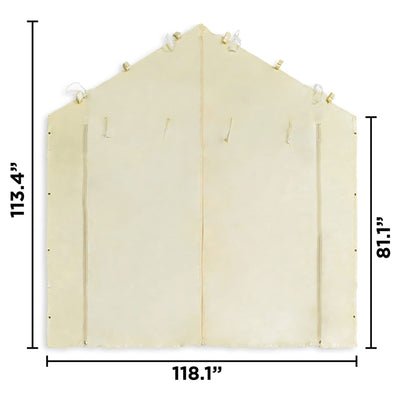 Caravan Canopy Mega Domain Carport 4 Sidewalls, Tan (Sidewalls Only) - VMInnovations