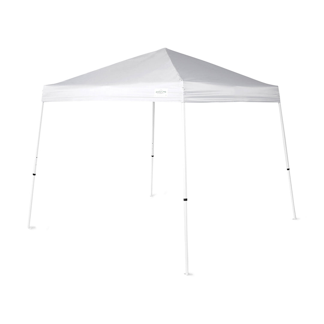 Caravan Canopy V Series 2 10' x 10' Entry Level Angled Leg Canopy, White (Used) - VMInnovations