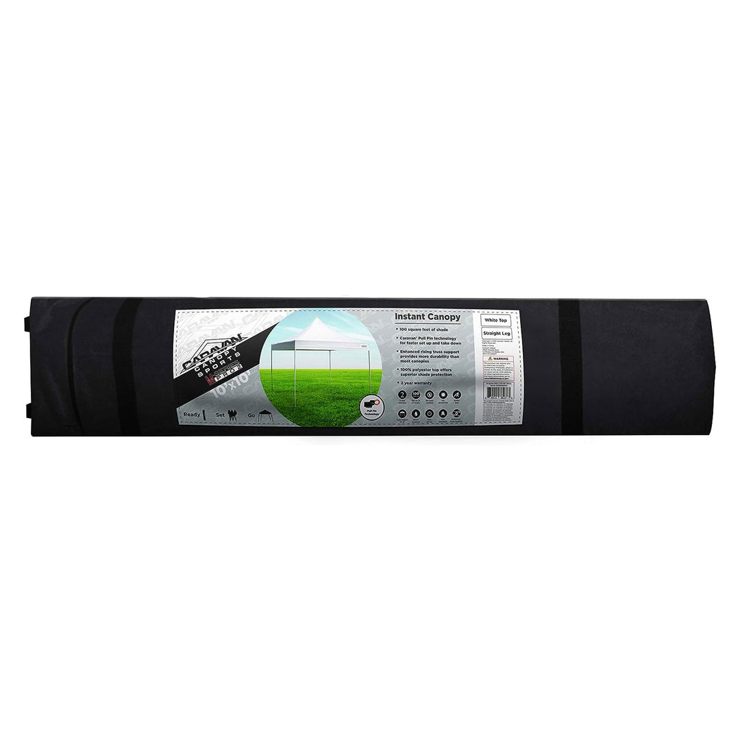 Caravan Canopy M Series Pro 2 10x10 Ft Straight Leg Instant Canopy, White (Used) - VMInnovations