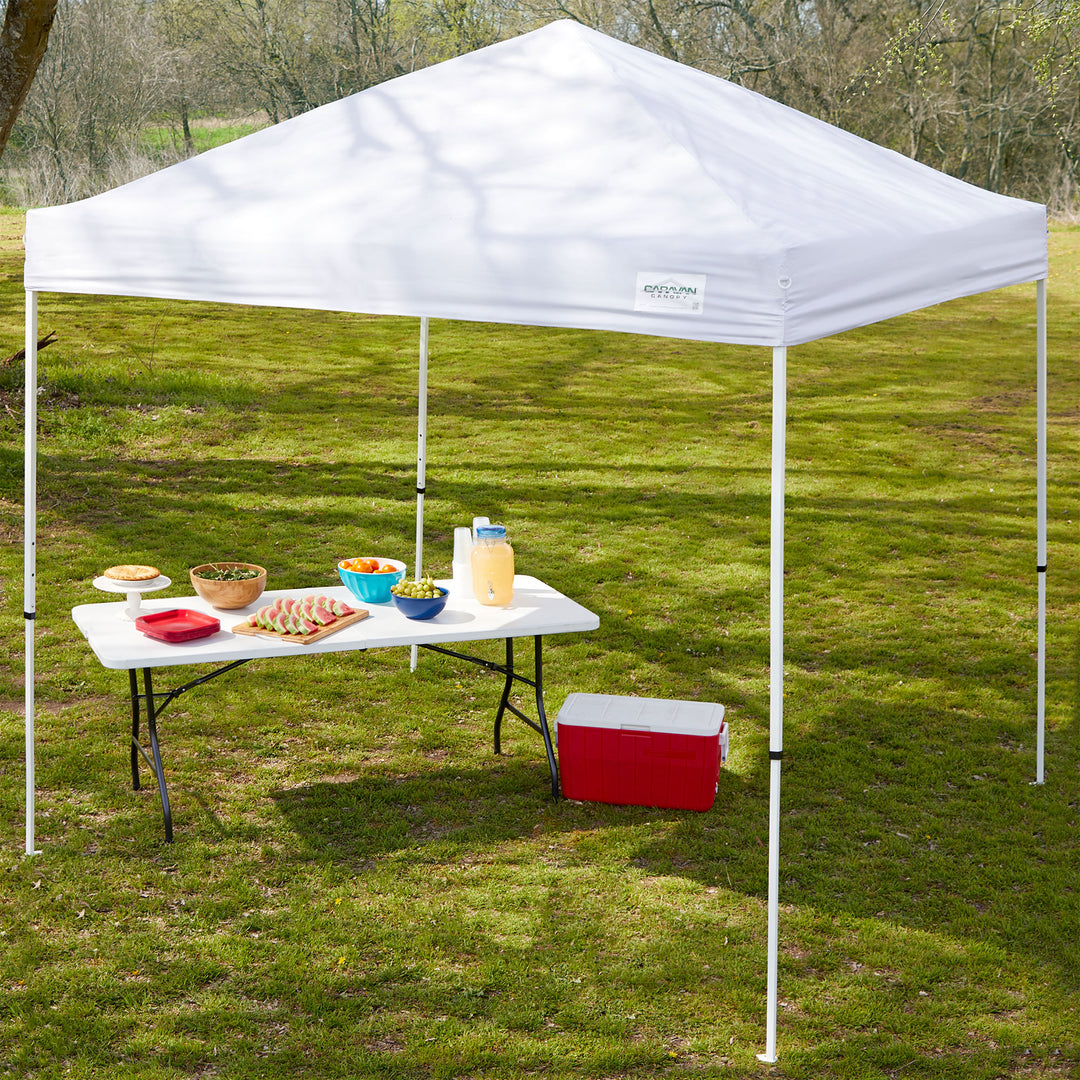 Caravan Canopy M Series Pro 2 10 x 10 ft Straight Leg Pop-Up Canopy Tent, White