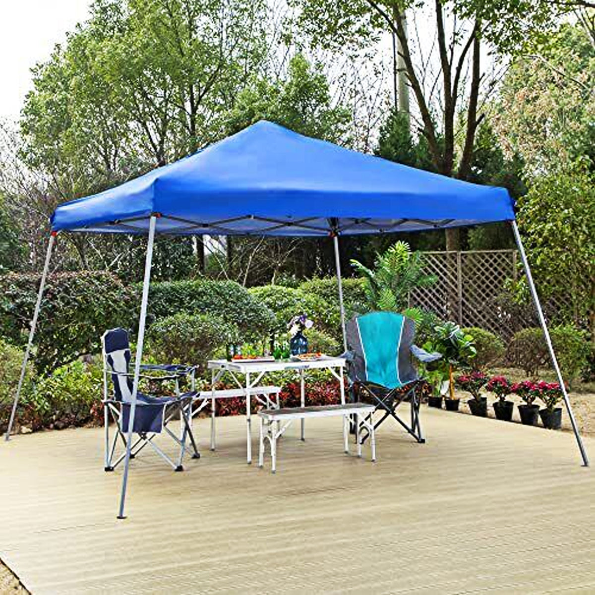 Caravan Series 2 Canopy V 12' x 12' Instant Canopy, Blue (Used) (3 Pack)