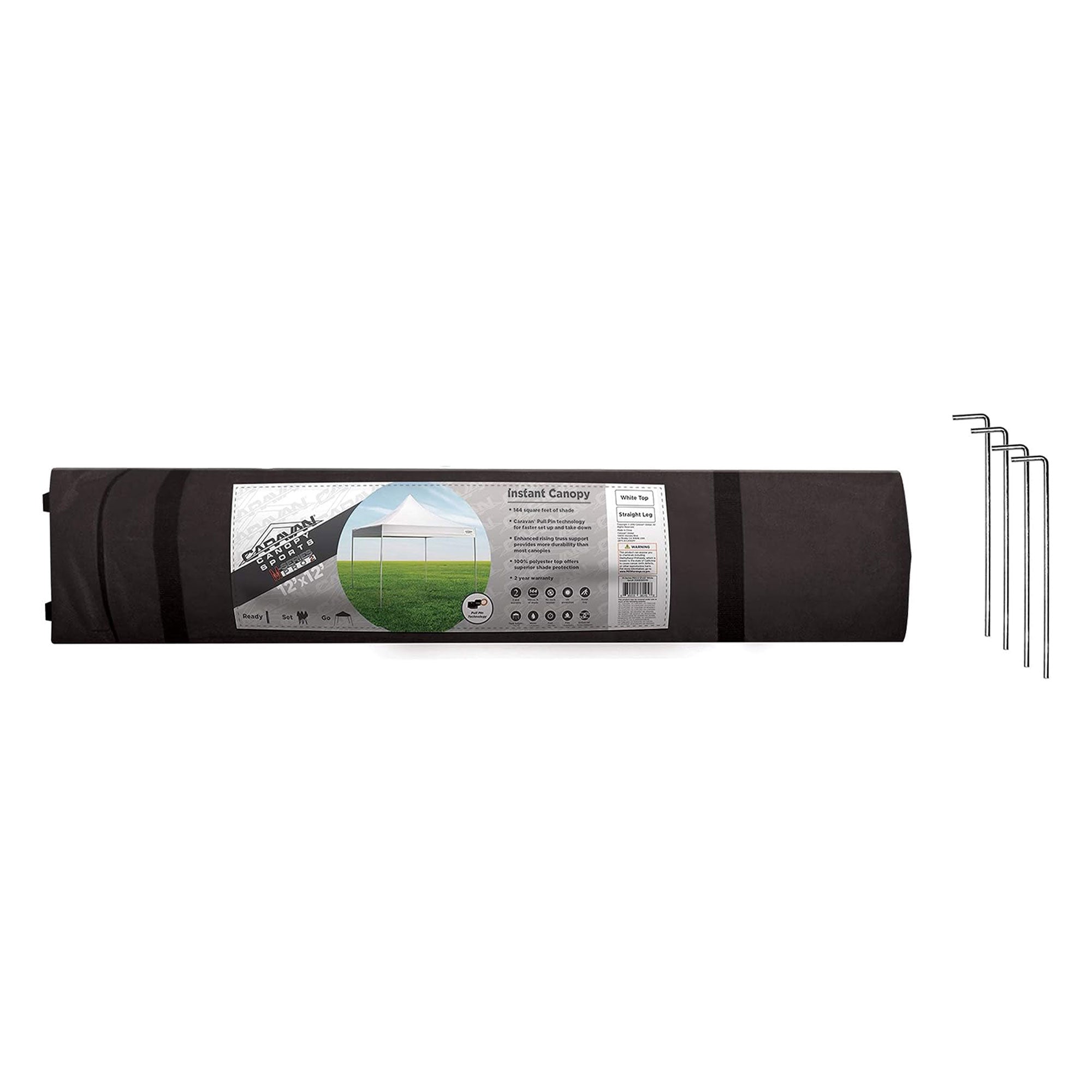 Caravan Canopy M Series Pro 2 12x12 Ft Instant Canopy, White (Open Box) - VMInnovations