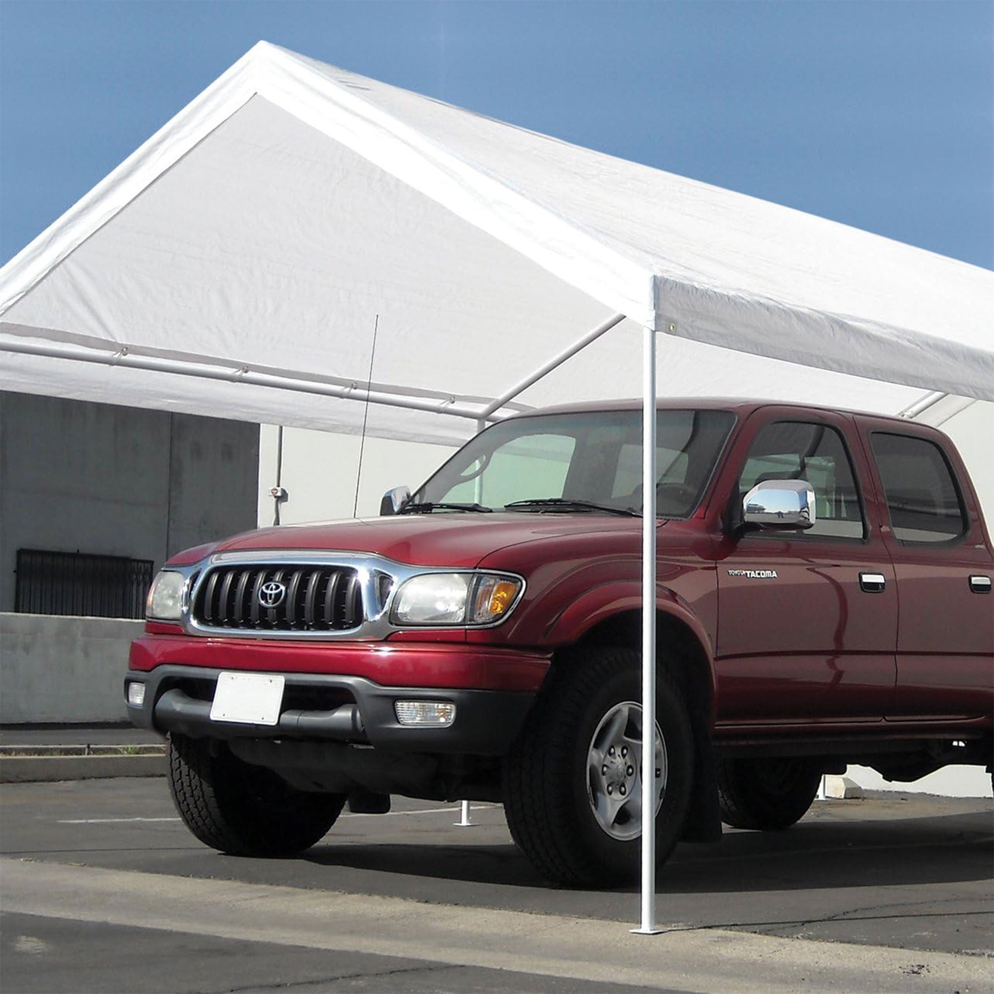 Caravan Canopy Domain 10 x 20 Foot Straight Leg Instant Tent Set, White (Used) - VMInnovations