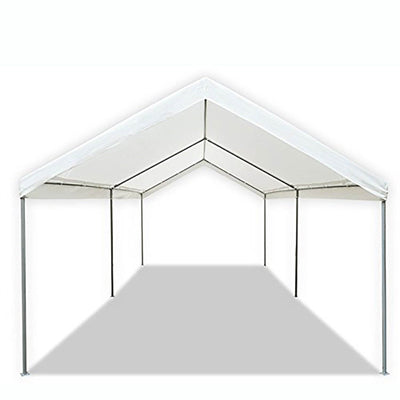 Caravan Canopy Domain 10 x 20 Foot Straight Leg Instant Tent Set, White (Used) - VMInnovations