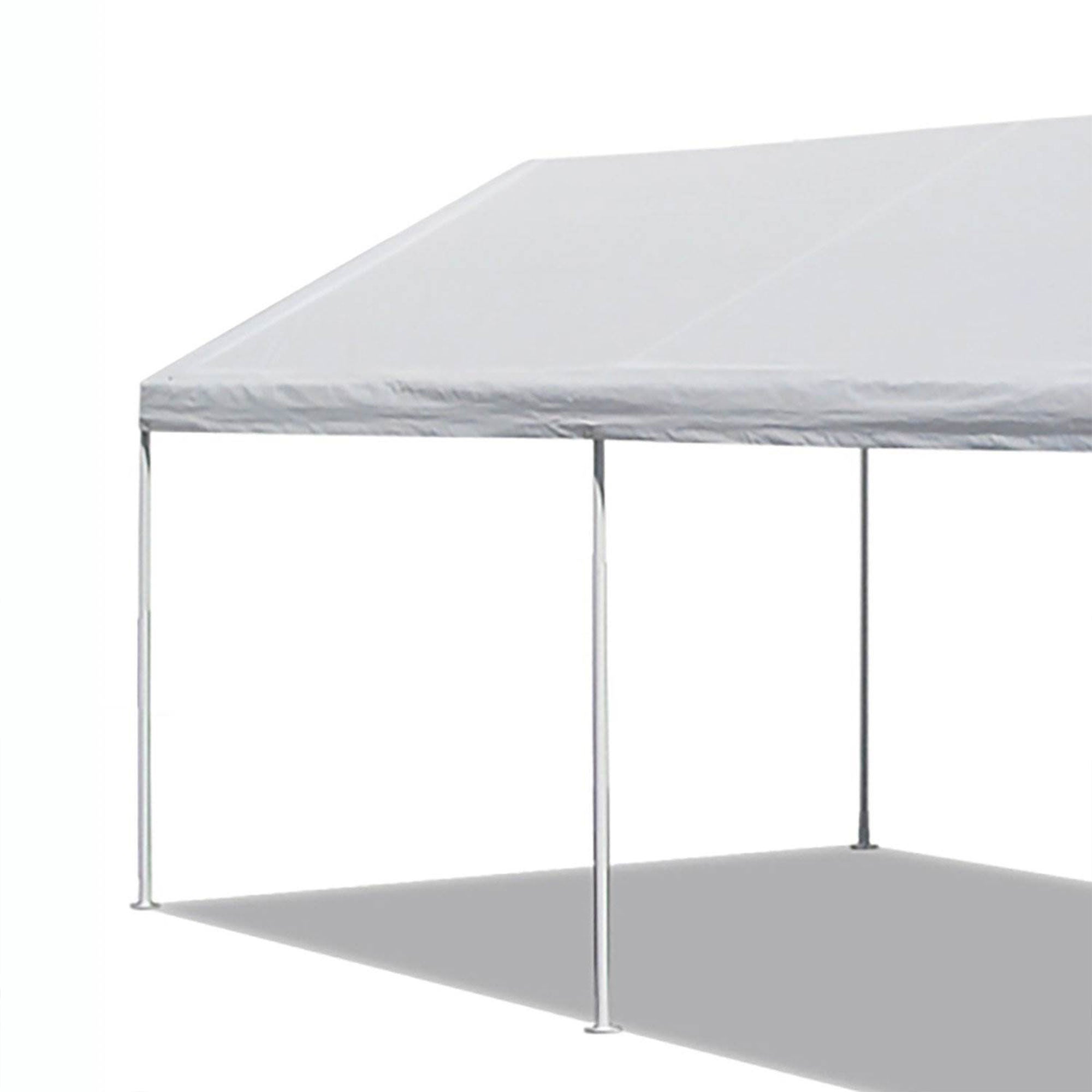 Caravan Canopy Domain 10 x 20 Foot Straight Leg Instant Tent Set, White (Used) - VMInnovations