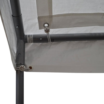 Caravan Canopy Domain 10 x 20 Foot Straight Leg Instant Tent Set, White (Used) - VMInnovations