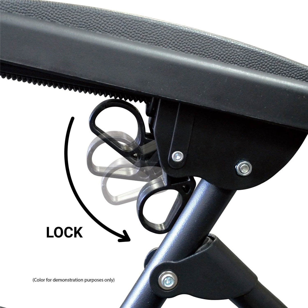 Caravan Canopy Infinity Zero Gravity Steel Patio Chair, Grey (Pair) (Open Box)