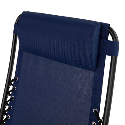 Caravan Canopy Infinity Zero Gravity Steel Frame Patio Chair, Blue (Pair) (Used) - VMInnovations