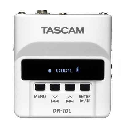 Tascam Portable Digital Micro Audio Studio Recorder with Lavalier Mic, White
