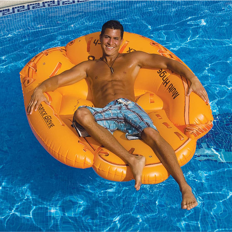 Swimline Giant Inflatable 62 Inch Baseball Glove Swimming Pool Float (Open Box)