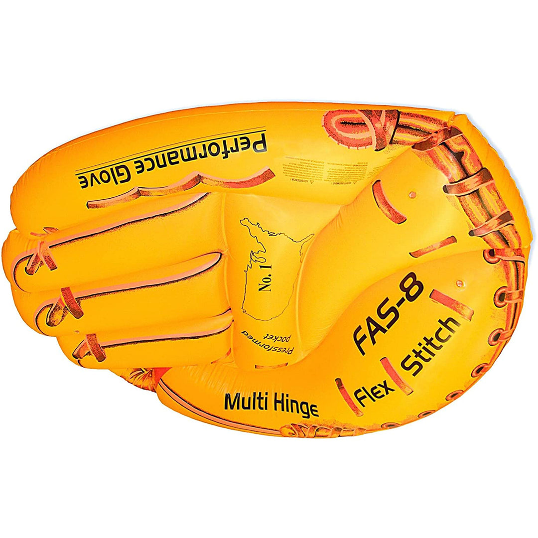 Swimline 90844 Giant 62" Inflatable Baseball Glove Swimming Pool Float, Orange