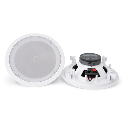 In Wall In Ceiling 2 Way Home Theater 250W Stereo Speakers (Pair) (Open Box)