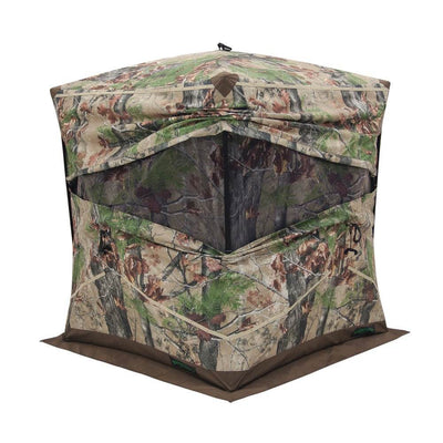 Barronett Blinds Ox 4 2-Person Pop-Up Ground Deer Hunting Blind, Backwoods Camo - VMInnovations