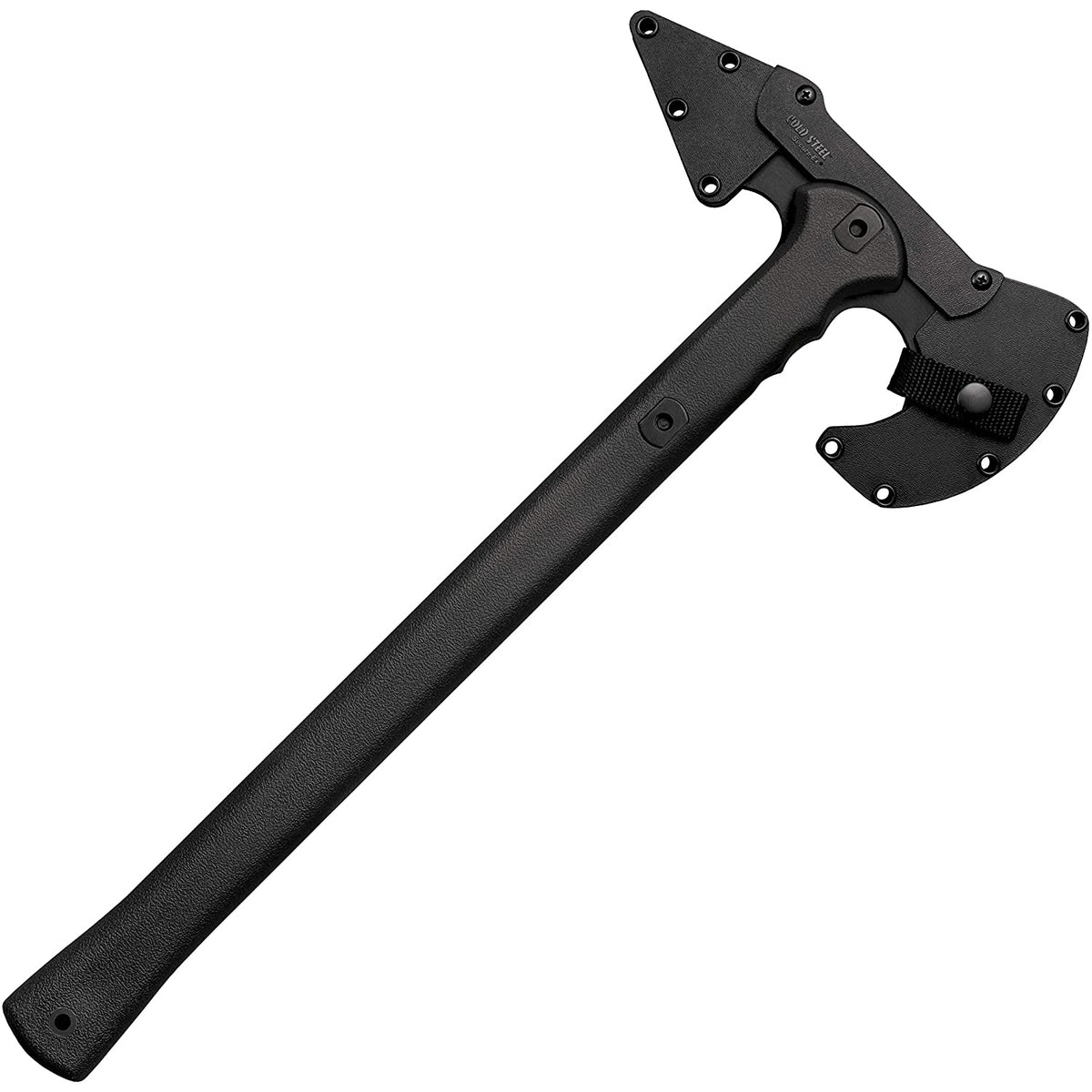 Cold Steel Trench Hawk Tactical Hunting Throwing Axe and Sheath, Black(Open Box)