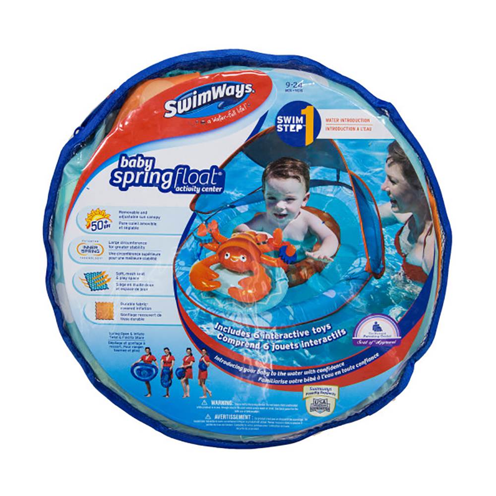 SwimWays Inflatable Baby Spring Lobster Pool Float Activity Center (Used) - VMInnovations
