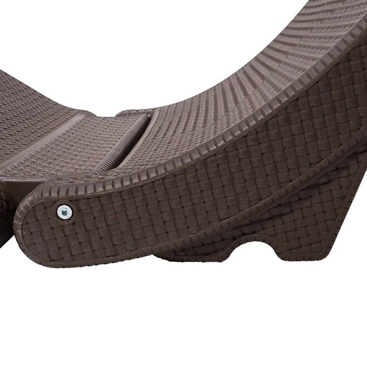 SwimWays Terra Sol Sonoma All Weather Swimming Pool Chaise Lounge Float, Brown