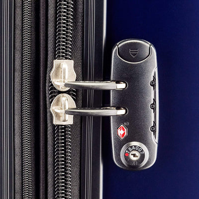DELSEY Paris Helium Aero Rolling Carry On Luggage Suitcase, Blue (Open Box)