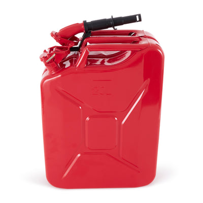 Wavian 3009 5.3 Gallon 20 Liter Authentic CARB Jerry Can with Spout, Red (4 Pack) - VMInnovations