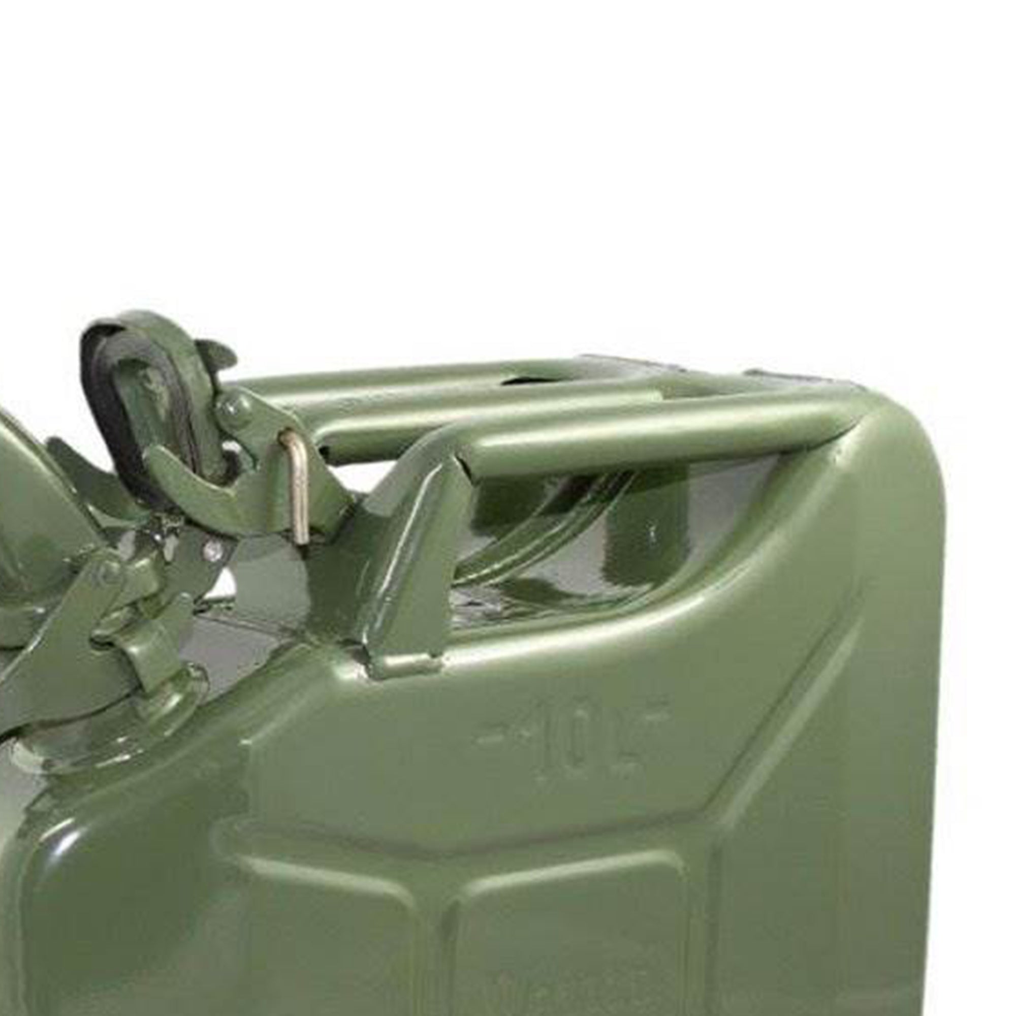 Wavian 3013 2.6 Gallon 10 Liter Steel Jerry Can w/ Spout, Green