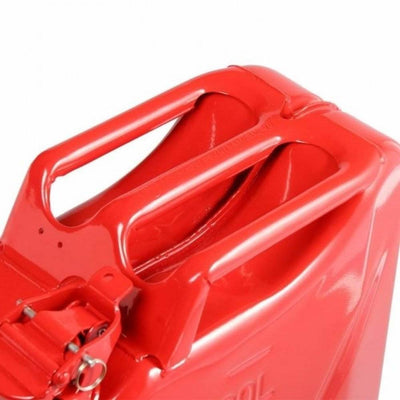 Wavian 3013 2.6 Gallon 9.8 Liter Steel Jerry Can with Spout, Red
