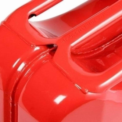 Wavian 3013 2.6 Gallon 9.8 Liter Steel Jerry Can with Spout, Red