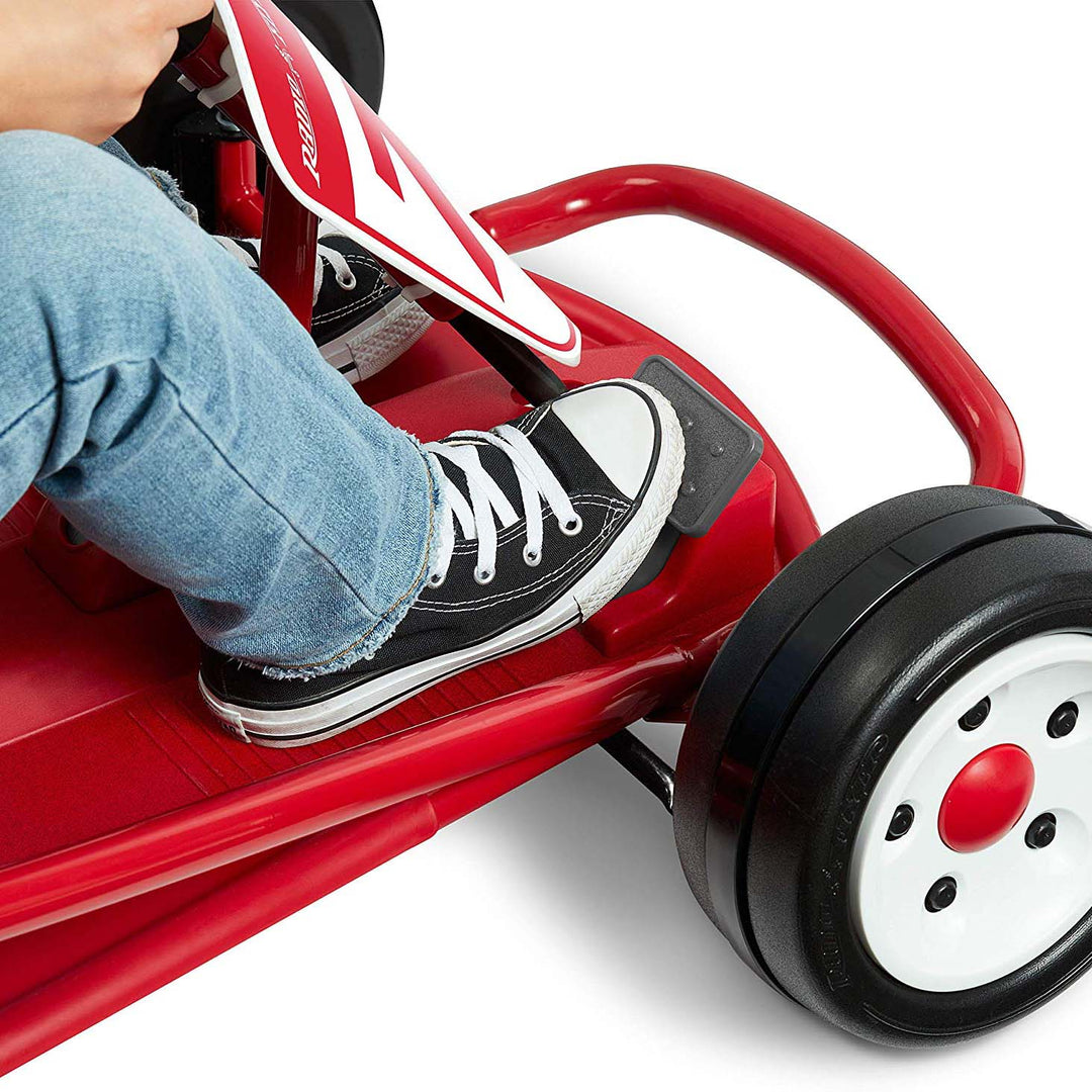 Radio Flyer 940Z Battery-Powered Adjustable Kids Ultimate Outdoor Go-Kart, Red - VMInnovations