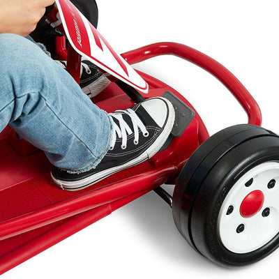 Radio Flyer 940Z Battery-Powered Adjustable Kids Ultimate Outdoor Go-Kart, Red