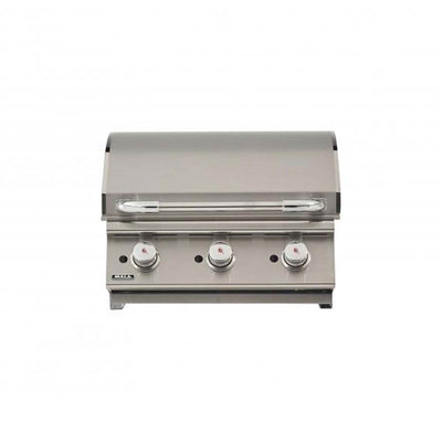 Bull 24 Inch 3 Burner Stainless Steel BBQ Grill Griddle, Natural Gas (For Parts)