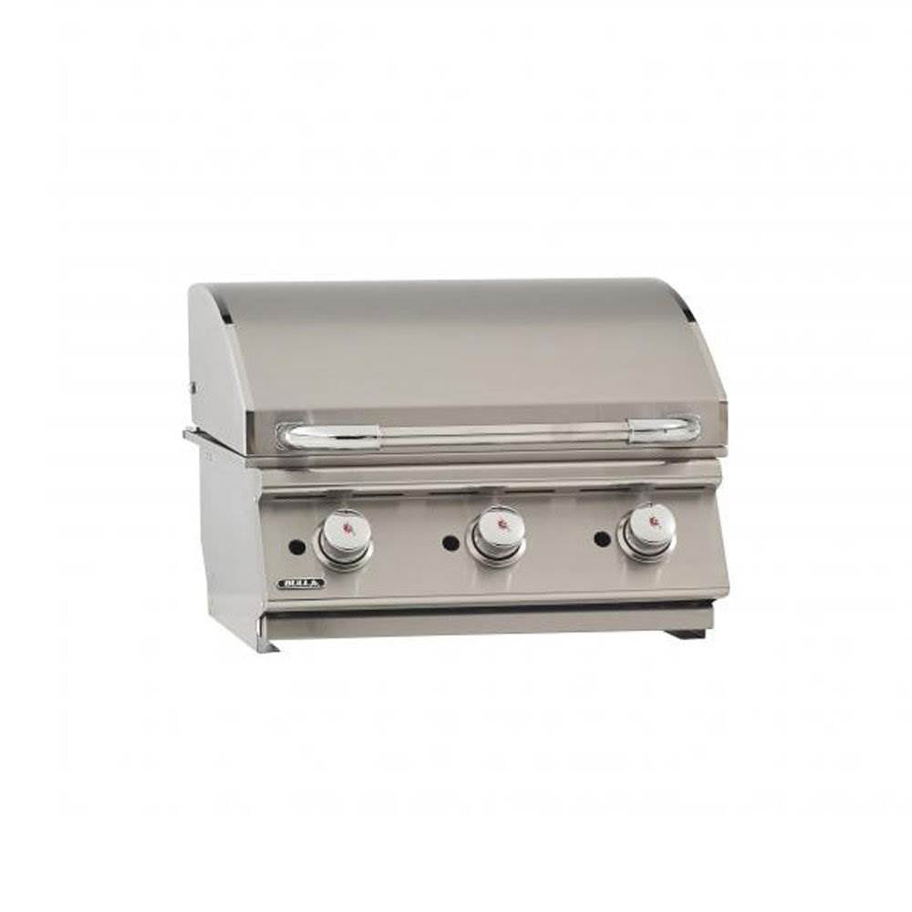 Bull 24 Inch 3 Burner Stainless Steel BBQ Grill Griddle, Natural Gas (For Parts)
