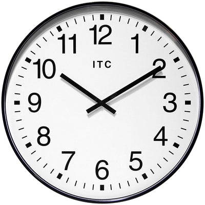 Infinity Instruments 90/0019-1 Oversize 19-Inch Wall Clock, Black White (Used)