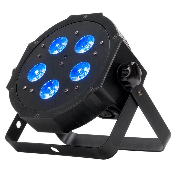 American DJ ADJ Mega Flat Hex Pak LED Par Lighting System w/ Bag and DMX Cables